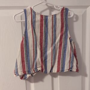 Old Navy Red, Blue & White Striped Kids Tank
